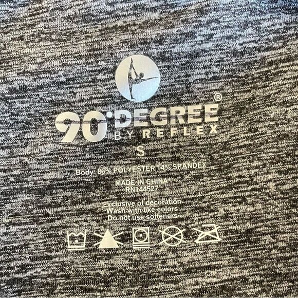 90 Degree by Reflex Leggings Black & Gray - Lot of 3 pairs NWOT Size Small - Picture 5 of 5